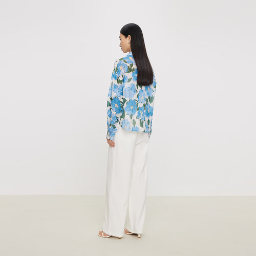 Twill Cotton Linen Wide Leg Pants