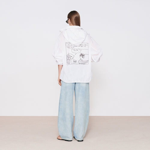 Cartoon Print Sun-Protective Jacket