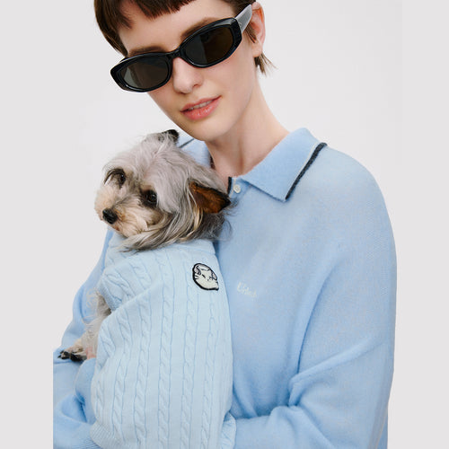 Baby Blue Pet Sweater