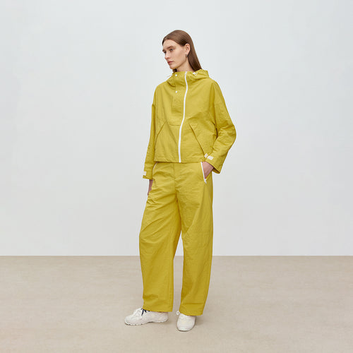 Mango Yellow Relaxed Pants