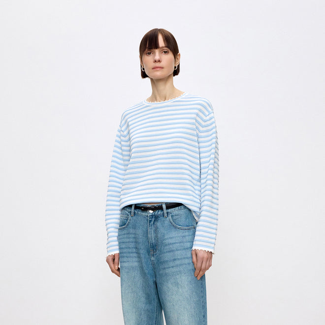 Sea Salt Stripe Cover-Up
