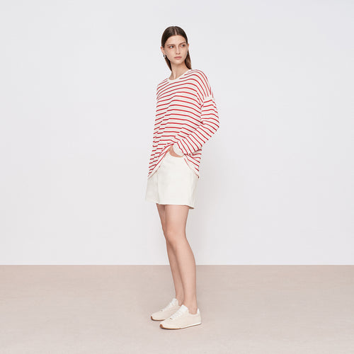 Cityscape White Denim Shorts