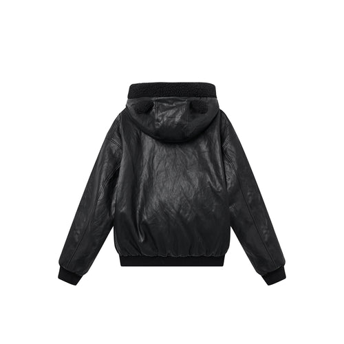 Cat Ear Hooded Puffer Jacket