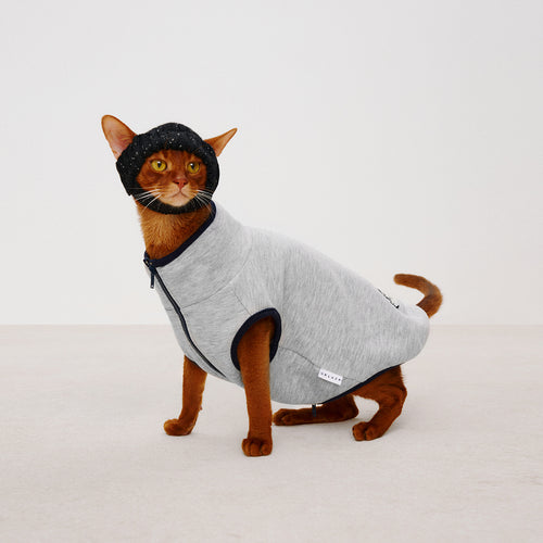 Cat Fleece Zip-Up Hoodie
