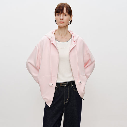 Candy Pink Hooded Jacket