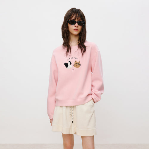 Meow Woof Cotton Candy Sweatshirt