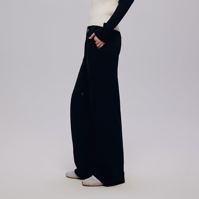 Draped Suit Wide Leg Pants