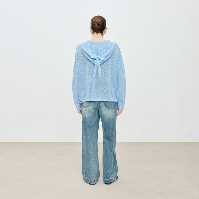 Bow Detail Openwork Sweater