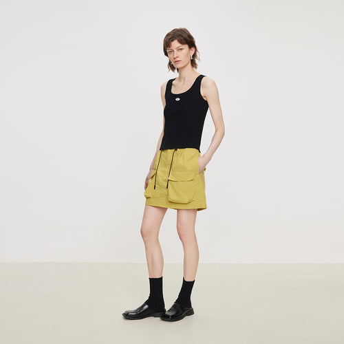 Short d'extérieur jaune coucher de soleil