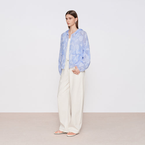 Clipped Floral Jacket