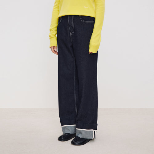 Relaxed Cuffed Jeans