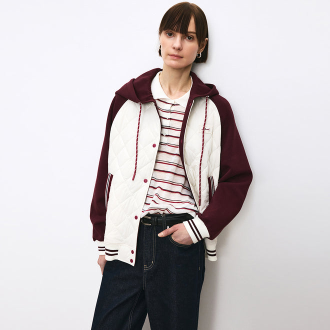 Raspberry Berry Varsity Jacket