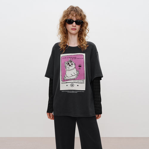 U.dengdeng Record Jelly Top Shirt