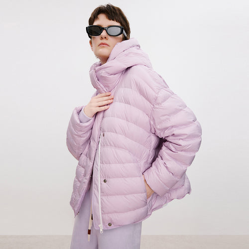 Soft Pink-Purple Down Jacket