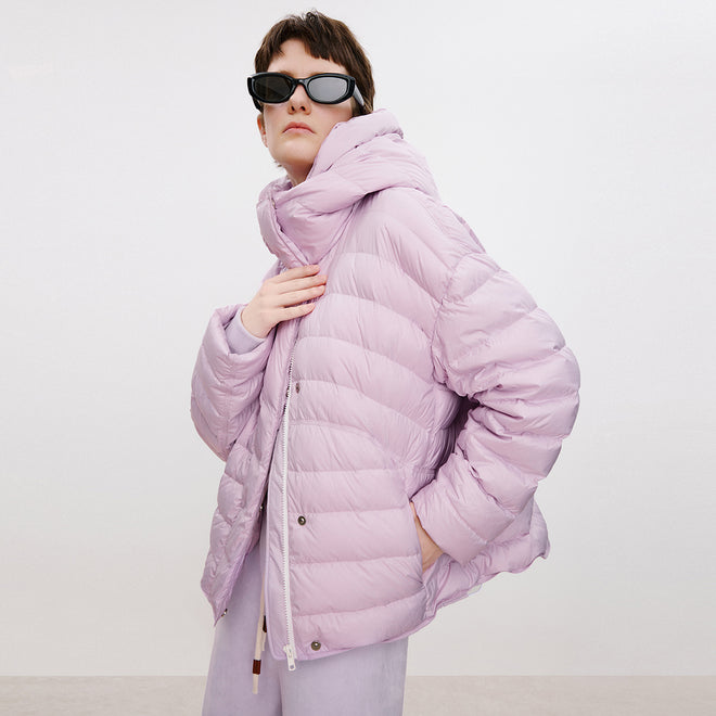 Soft Pink-Purple Down Jacket