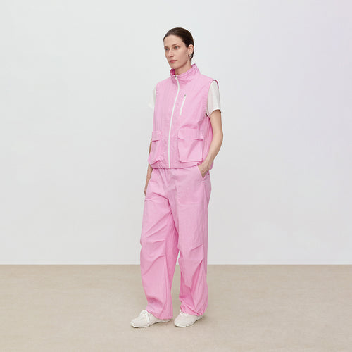 Rose Pink Parachute Pants