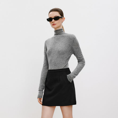 Fuzzy Mist Turtleneck Sweater