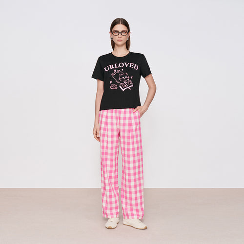 Reading Cat Graphic Tee