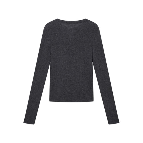 Ballet Grey Cropped Cardigan