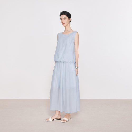 Sea Breeze Blue Bud Skirt