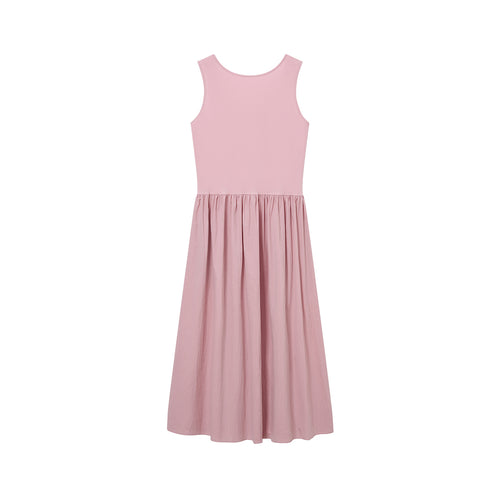 Ballet Knit & Woven Stripe Dress
