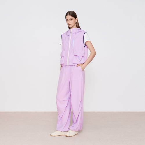 Soft Mist Purple Outdoor Cargo Vest
