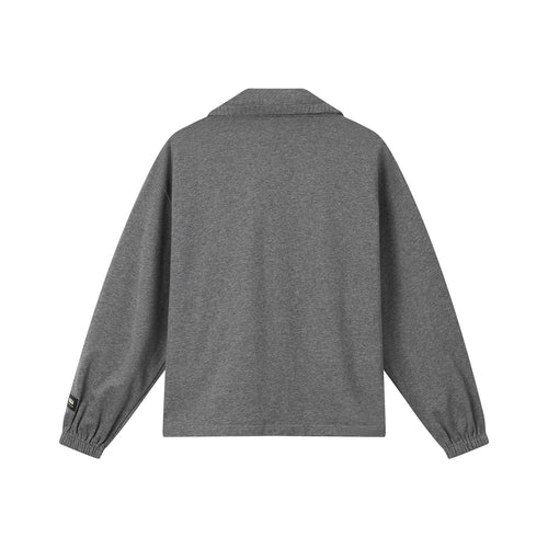 Smocked Stand Collar Jacket