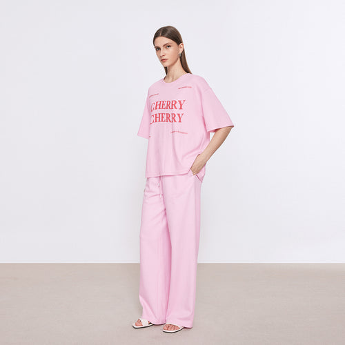 Bubblegum Pink Relaxed Pants