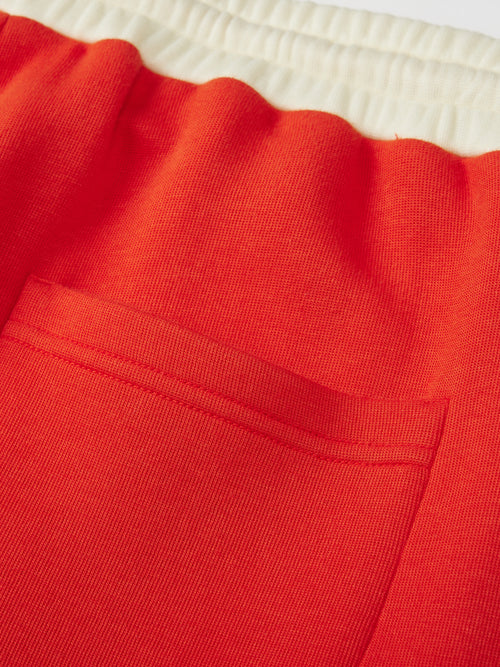 Pantalon de survêtement à jambe large orange vintage