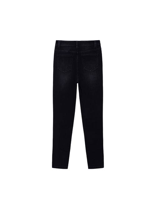 Pantalon skinny noir carbone