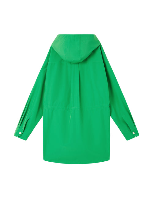 Amazon Green Silhouette Trench Coat