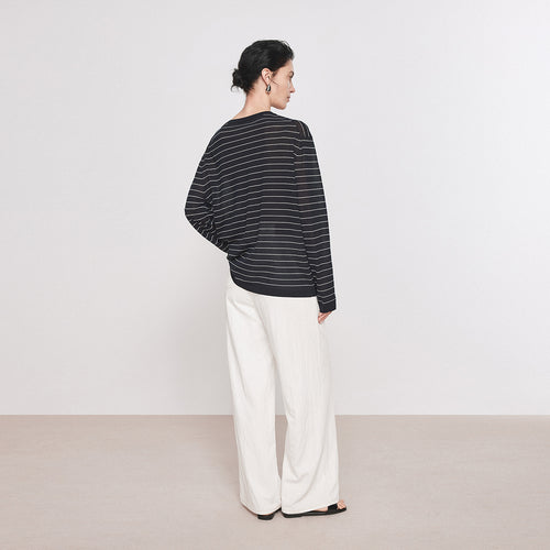 Relaxed Straight White Pants