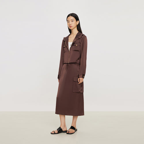 Acetate work skirt