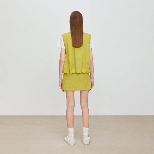 Mango Yellow Utility Skirt