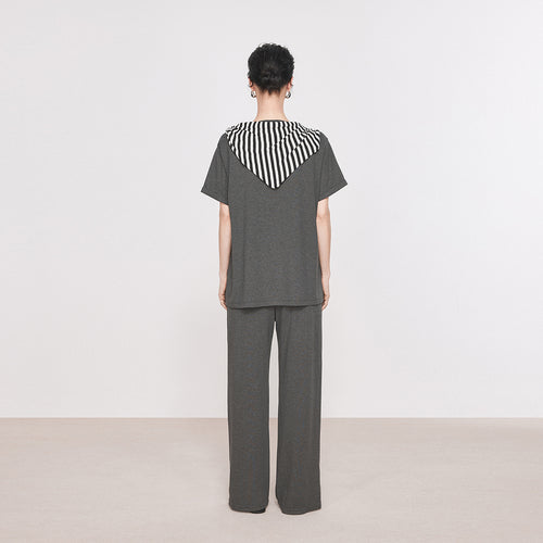 Striped Shawl Tee