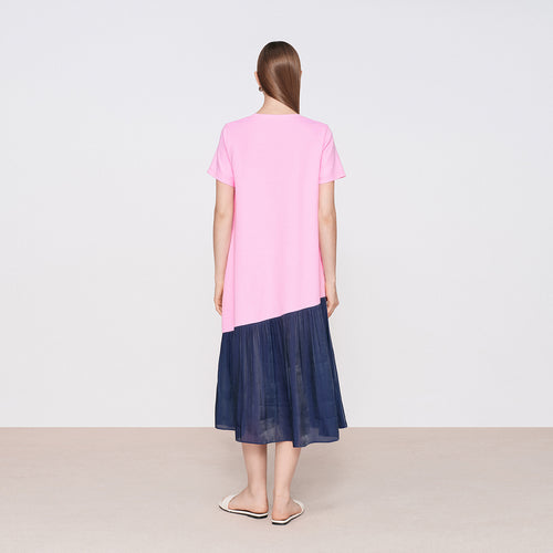 Blush Pink Color-Block Dress