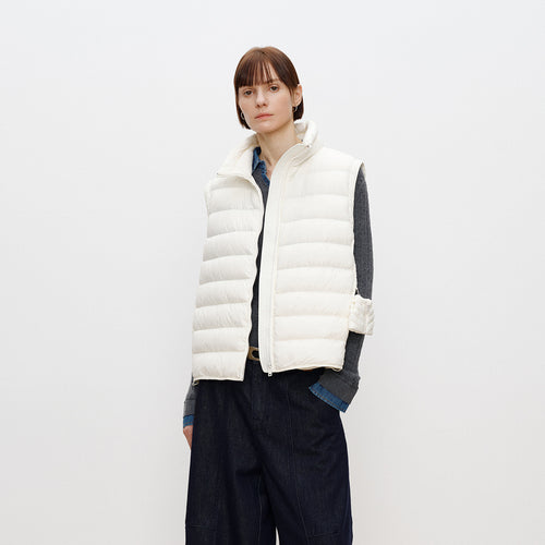 Ribbed Down Vest