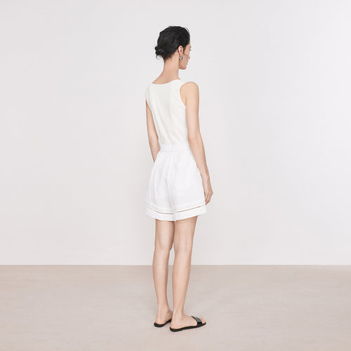Linen Blend Shorts
