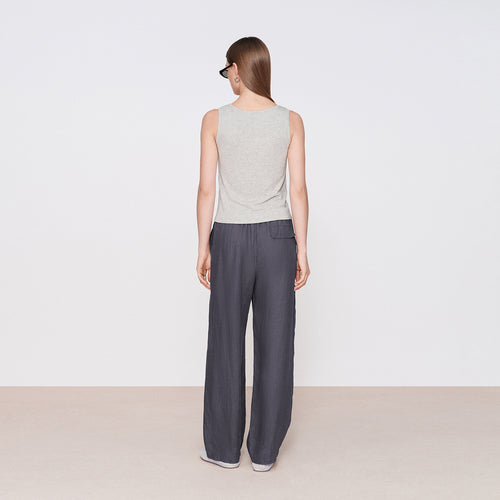 Hemp Pleated Pants