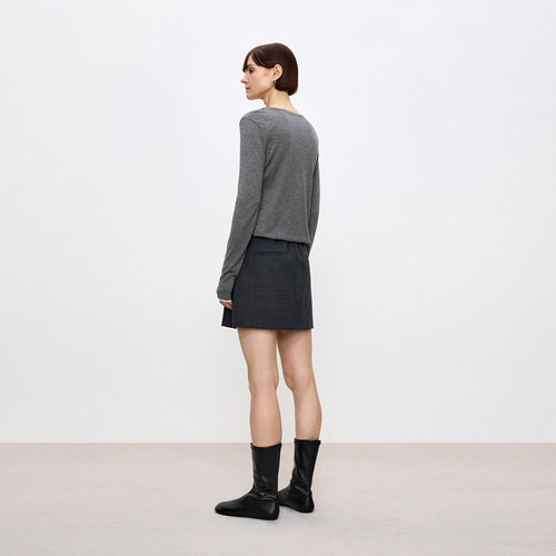 MIU-Style Pleated Skirt