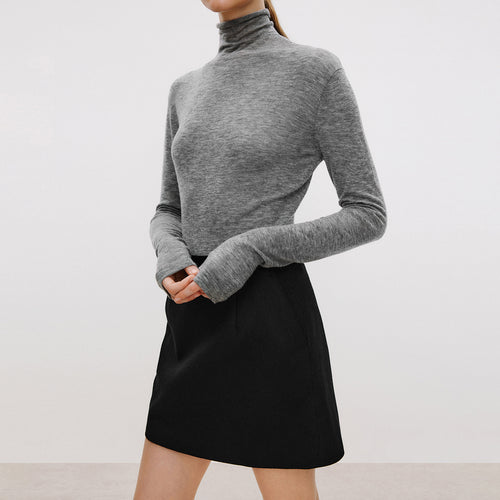 Fuzzy Mist Turtleneck Sweater