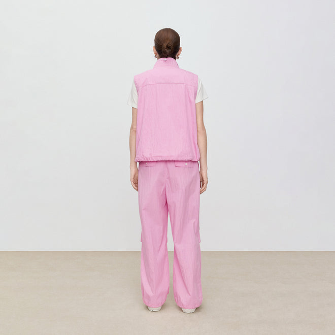 Rose Pink Cargo Vest