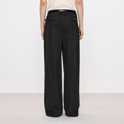 Meteor Grey Pleated Pants