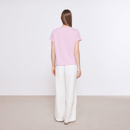 Relaxed White Linen Pants