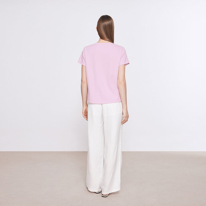 Relaxed White Linen Pants