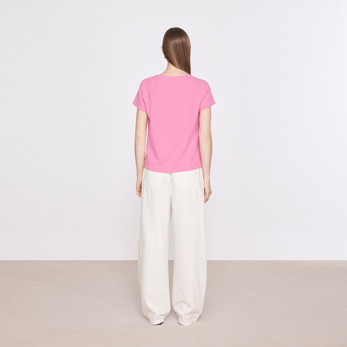 house on the hill ピンク Tシャツ　80 ウチダフォート Tシャツ オフピンク | 内田寫眞店