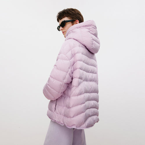 Soft Pink-Purple Down Jacket