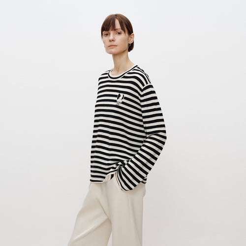 Black & White Stripe Sweater