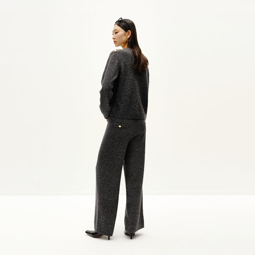 Cherry Sequins Cashmere Pants