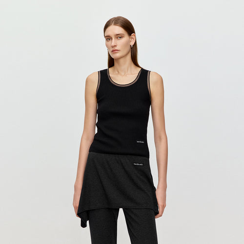 Elegant And Lightweight Tank Top - Black
